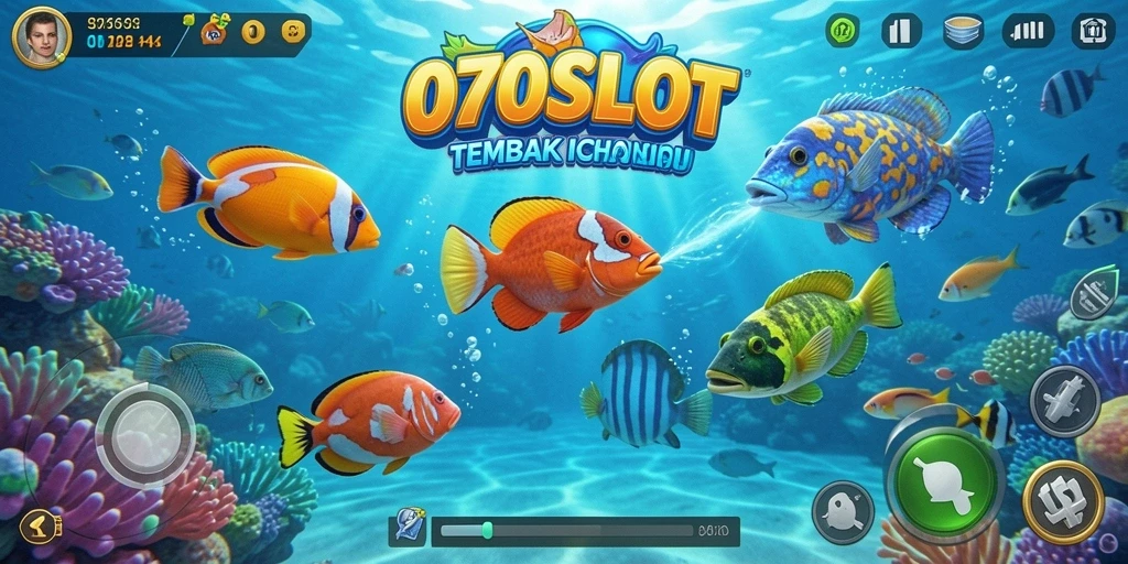 Gameplay seru Tembak Ikan di dalam laut.