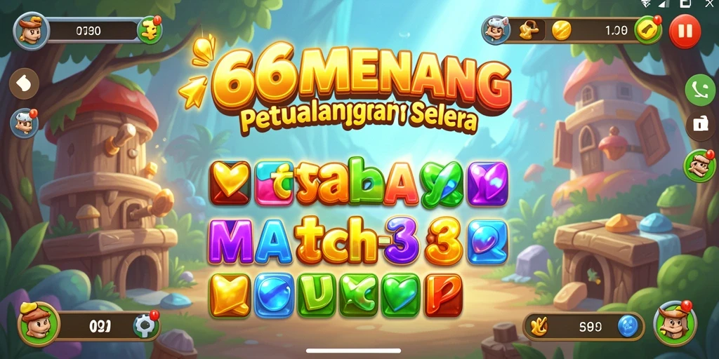 Tampilan gameplay menarik dari 666MENANG yang penuh warna.