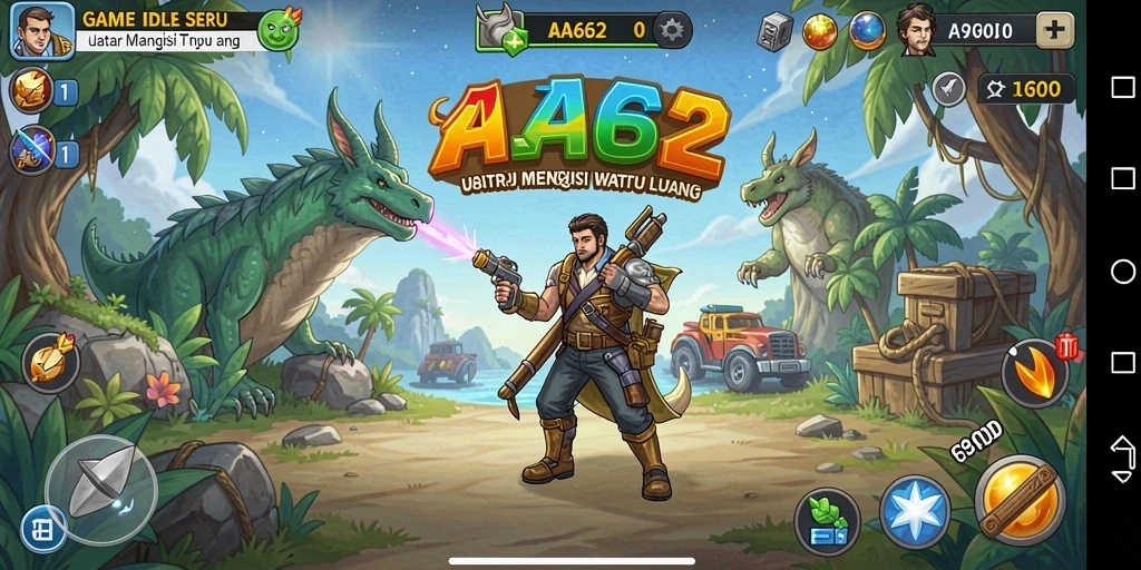 Tampilan gameplay <strong>AA62</strong> yang menarik dalam genre Idle.