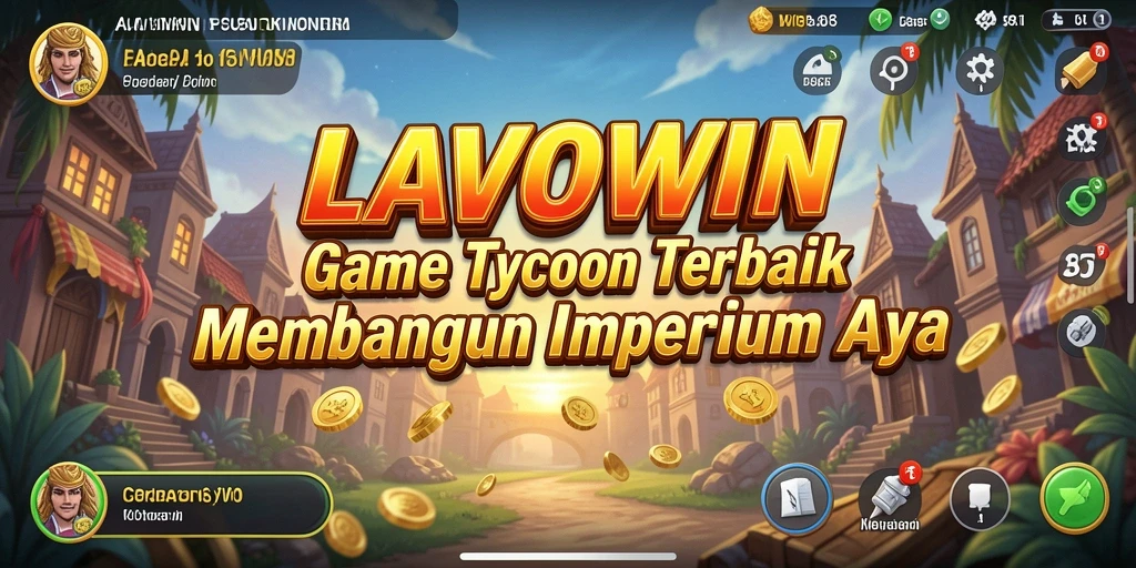 Screenshot gameplay LAVOWIN menampilkan pengelolaan bisnis yang menantang.