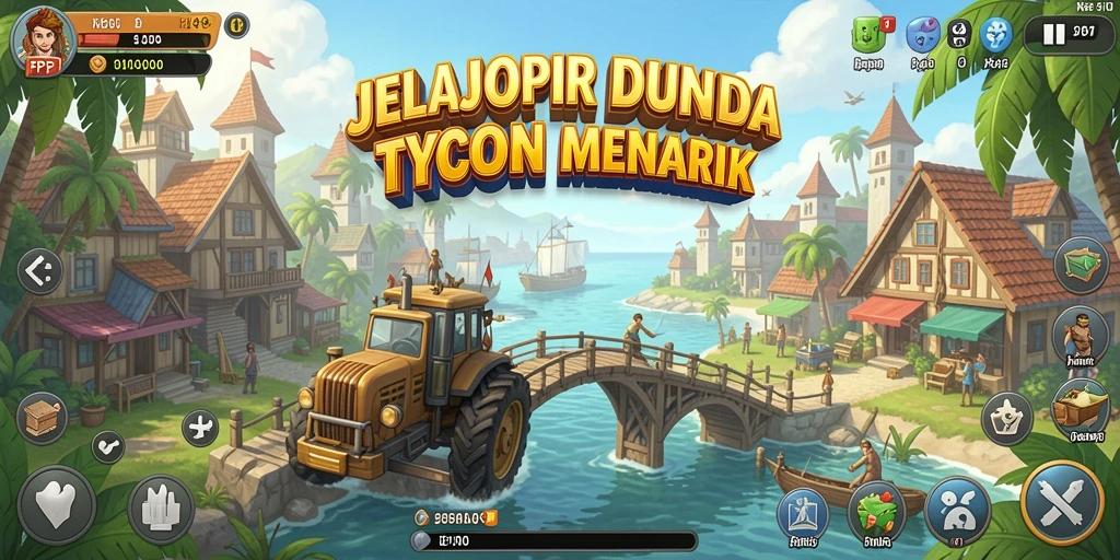 Screenshot gameplay PP7 yang menunjukkan keseruan manajemen bisnis.