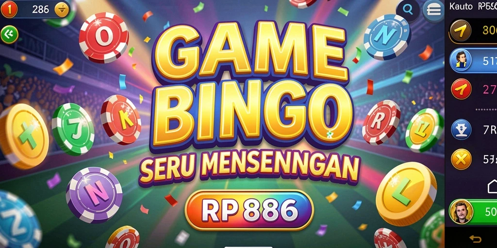 Tampilan menarik gameplay Bingo di RP886 dengan fitur interaksi sosial.