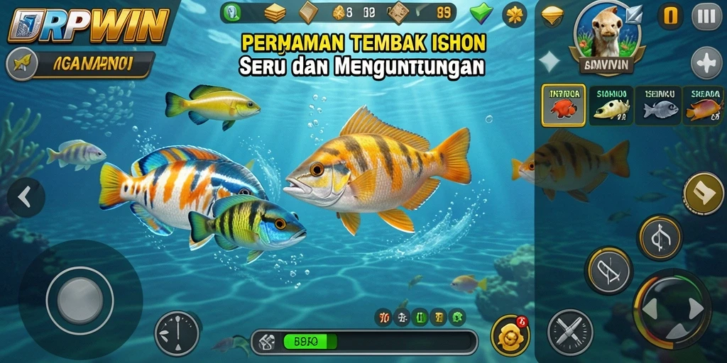 Screenshot gameplay Tembak Ikan RPWIN yang seru dan mengasyikkan.