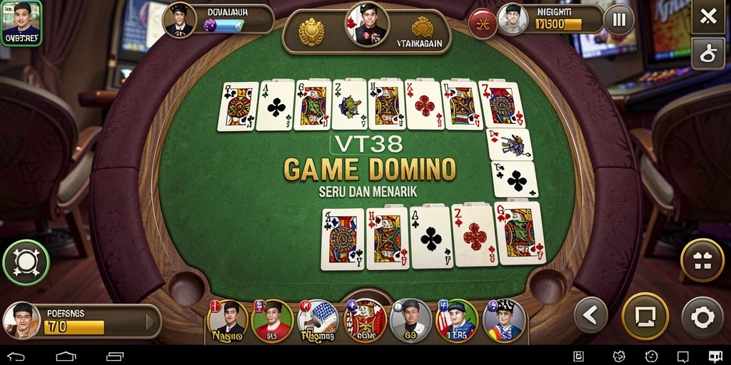 Tampilan menarik dari gameplay VT38 Domino yang seru.