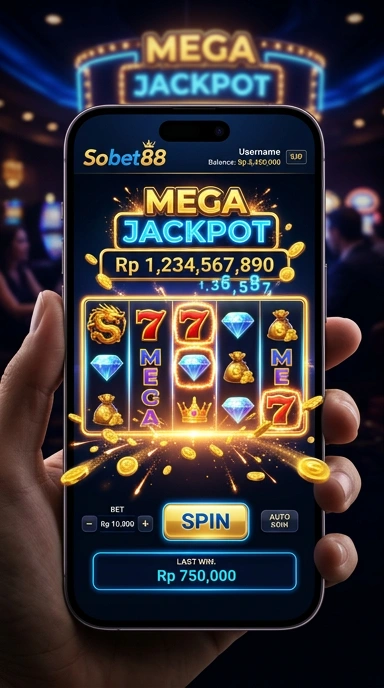 Menu pengaturan di aplikasi sobet88 yang mudah diakses.